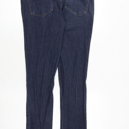 Dorothy Perkins Womens Blue Cotton Skinny Jeans Size 12 Regular Zip