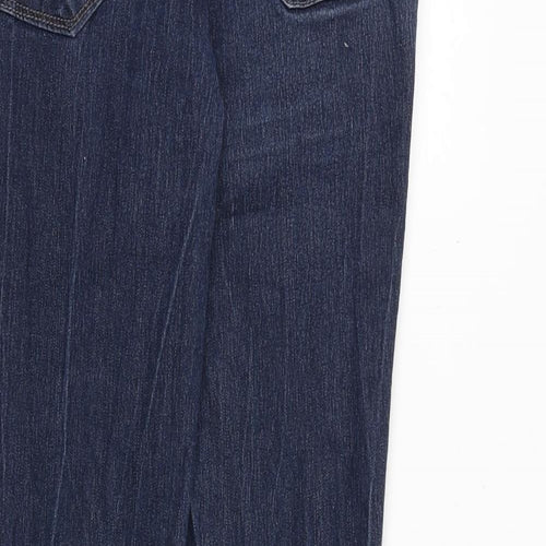 Dorothy Perkins Womens Blue Cotton Skinny Jeans Size 12 Regular Zip