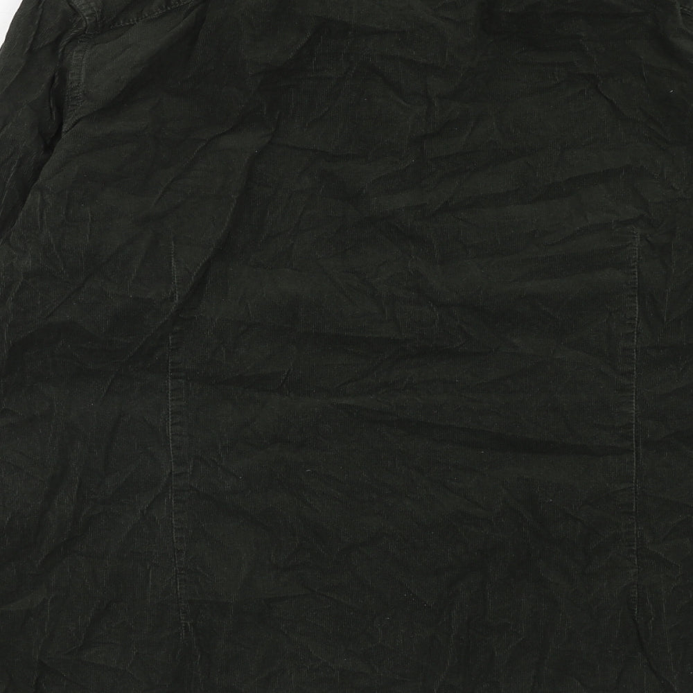 NEXT Mens Green Cotton Button-Up Size XL Collared Button