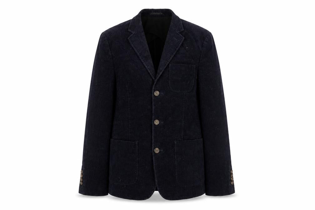 Front view of ASOS women’s blue cotton jacket suit jacket, size UK 8