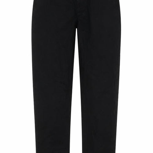 Liz Calborne Womens Black Cotton Straight Jeans Size 8 Regular Zip