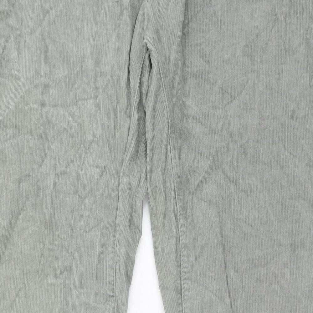 Religion Mens Grey Cotton Trousers Size 34 in Regular Zip