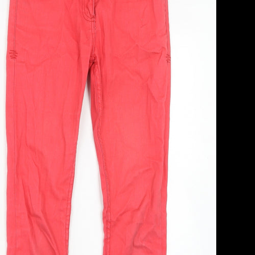 Johnnie B Womens Red Cotton Skinny Jeans Size 28 in Regular Zip