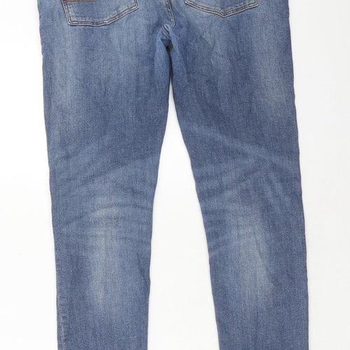 ASOS Womens Blue Cotton Skinny Jeans Size 34 in L32 in Regular Zip