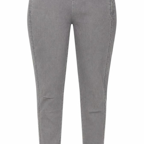 H&M Womens Grey Cotton Skinny Jeans Size 12 Regular Zip