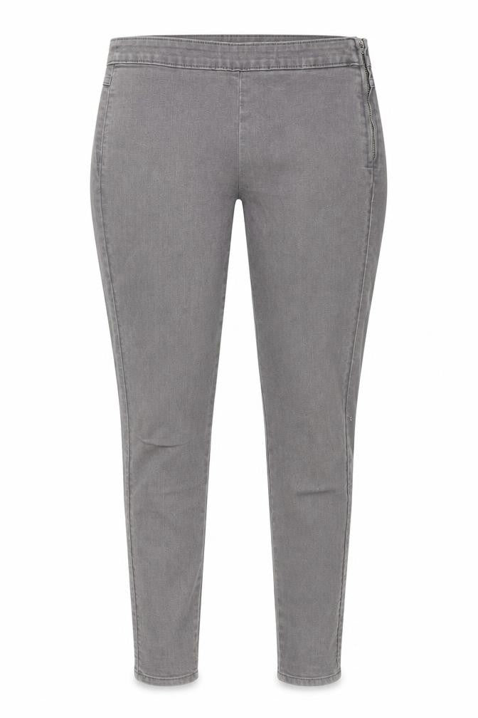 H&M Womens Grey Cotton Skinny Jeans Size 12 Regular Zip