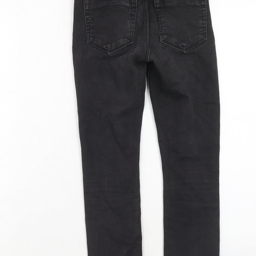 ASOS Womens Black Cotton Skinny Jeans Size 23 in L28 in Regular Zip
