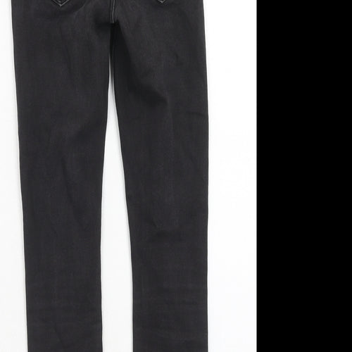 ASOS Womens Black Cotton Skinny Jeans Size 23 in L28 in Regular Zip