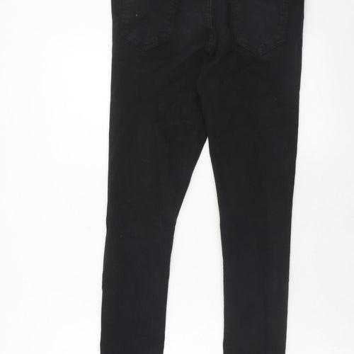 Hera Mens Black Cotton Skinny Jeans Size 30 in Regular Zip
