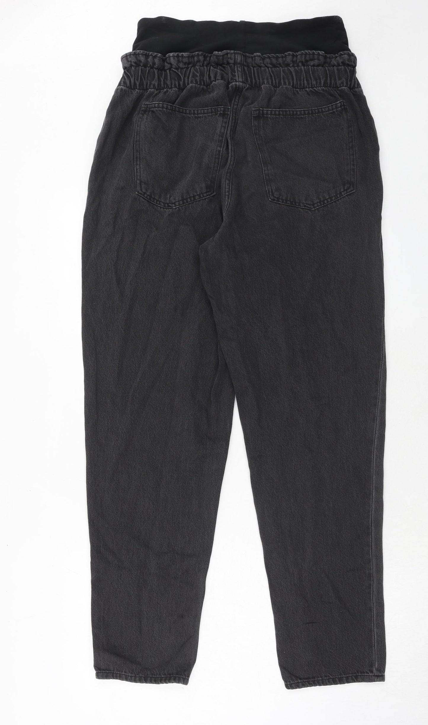 H&M Womens Black Cotton Straight Jeans Size L Regular