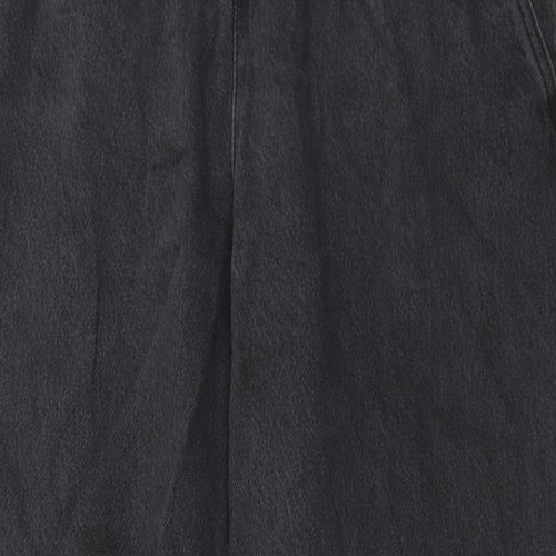 H&M Womens Black Cotton Straight Jeans Size L Regular