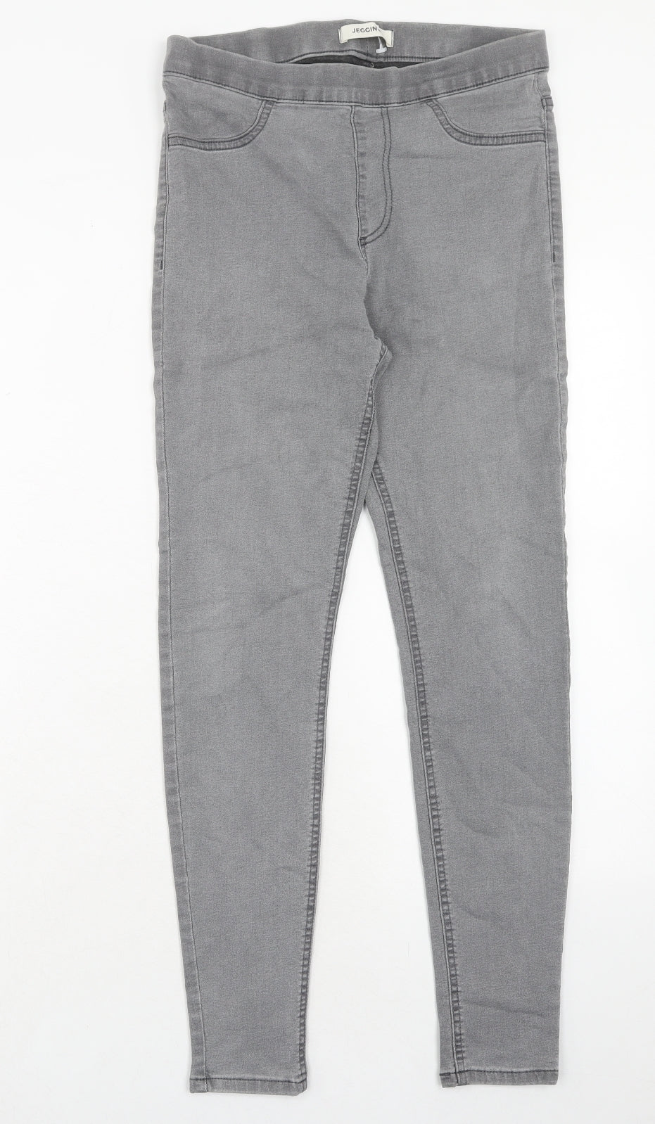 Marks and Spencer Womens Grey Cotton Jegging Jeans Size 10 Regular