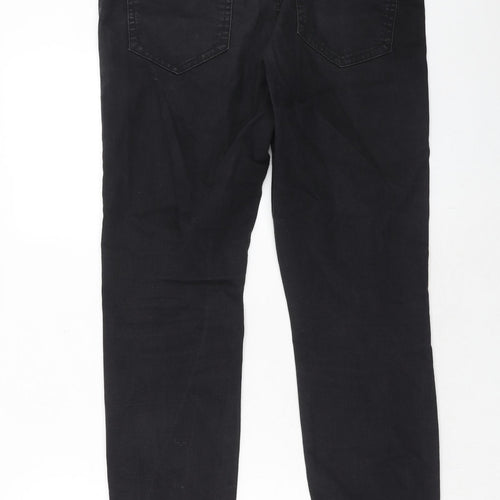 Saint Tropez Clothing Womens Black Cotton Skinny Jeans Size XL Regular Zip