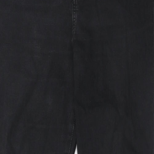 Saint Tropez Clothing Womens Black Cotton Skinny Jeans Size XL Regular Zip