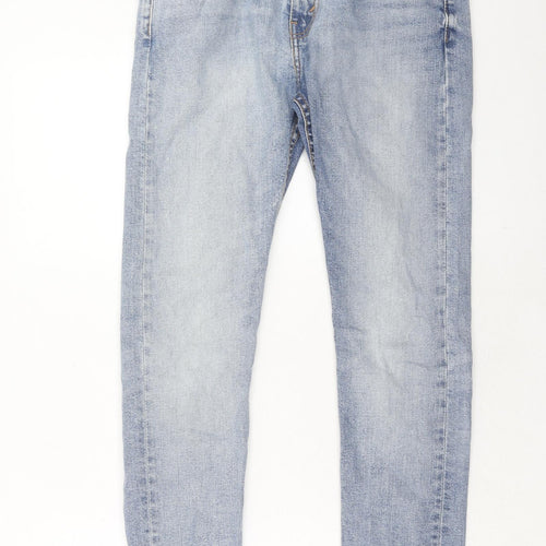 Levi's Mens Blue Cotton Skinny Jeans Size 32 in L32 in Regular Zip