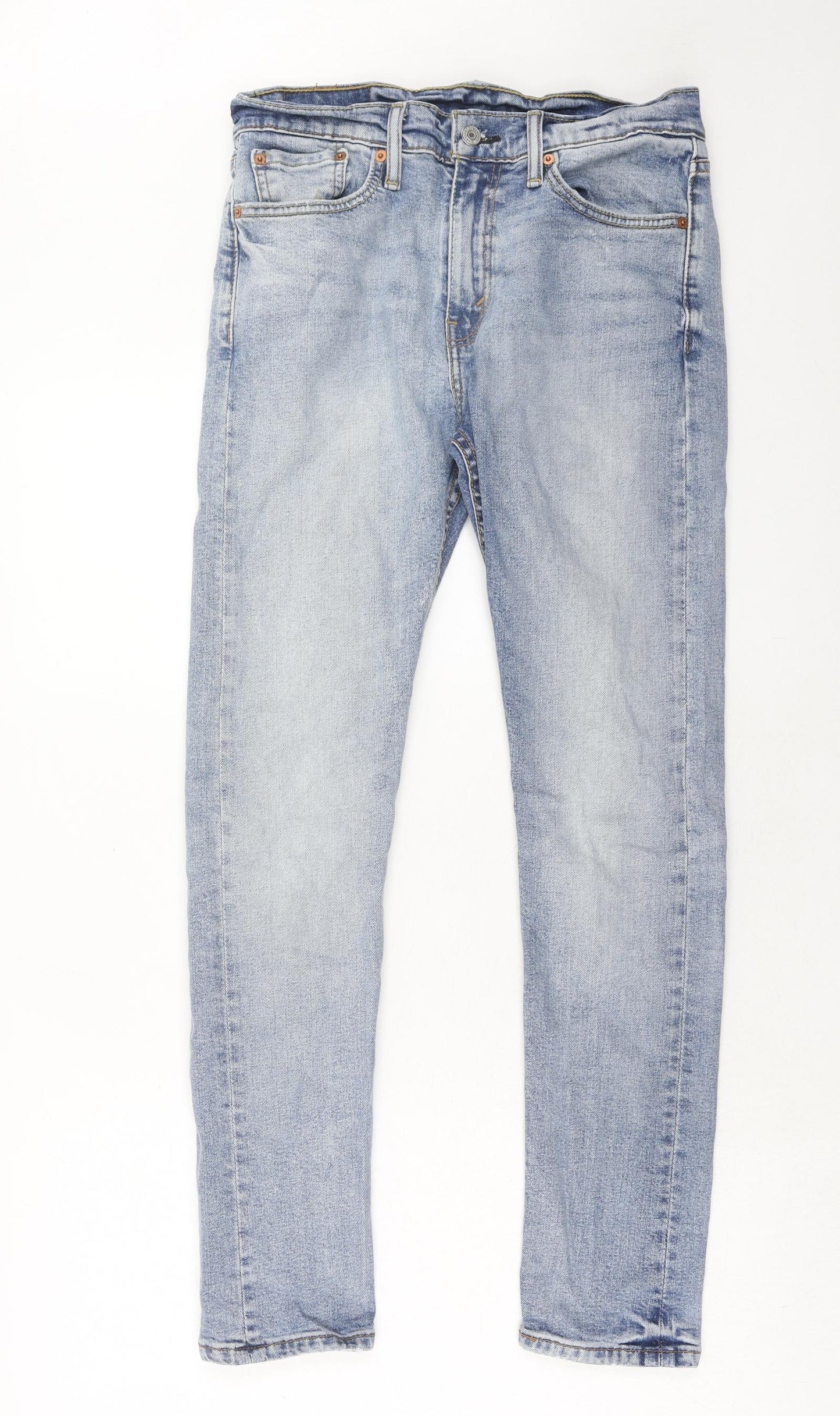 Levi's Mens Blue Cotton Skinny Jeans Size 32 in L32 in Regular Zip
