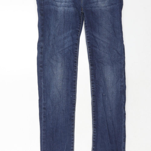 Levi's Boys Blue Cotton Straight Jeans Size 16 Years Regular Zip