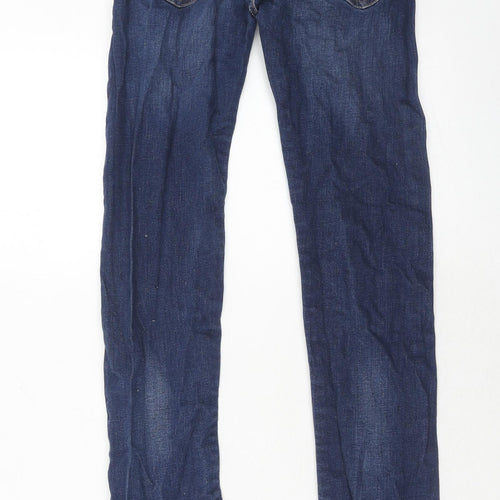 Levi's Boys Blue Cotton Straight Jeans Size 16 Years Regular Zip