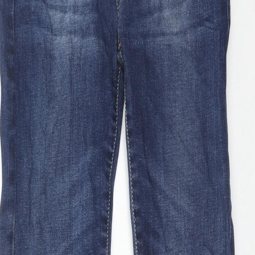 Levi's Boys Blue Cotton Straight Jeans Size 16 Years Regular Zip