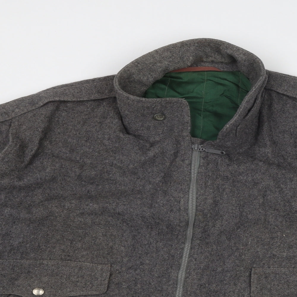 C&A Mens Grey Jacket Size 44 Zip