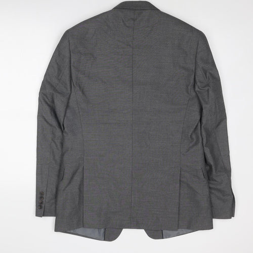 Marks and Spencer Mens Grey Polyester Jacket Suit Jacket Size 42 Regular
