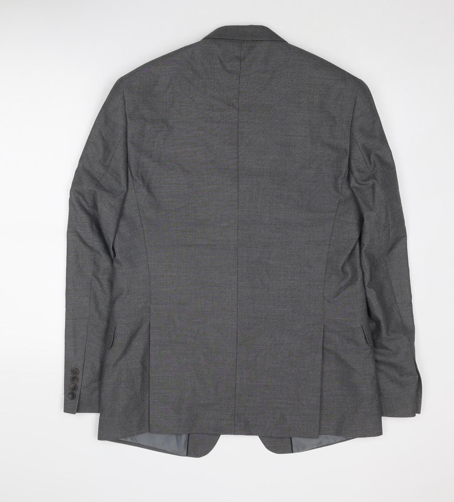 Marks and Spencer Mens Grey Polyester Jacket Suit Jacket Size 42 Regular