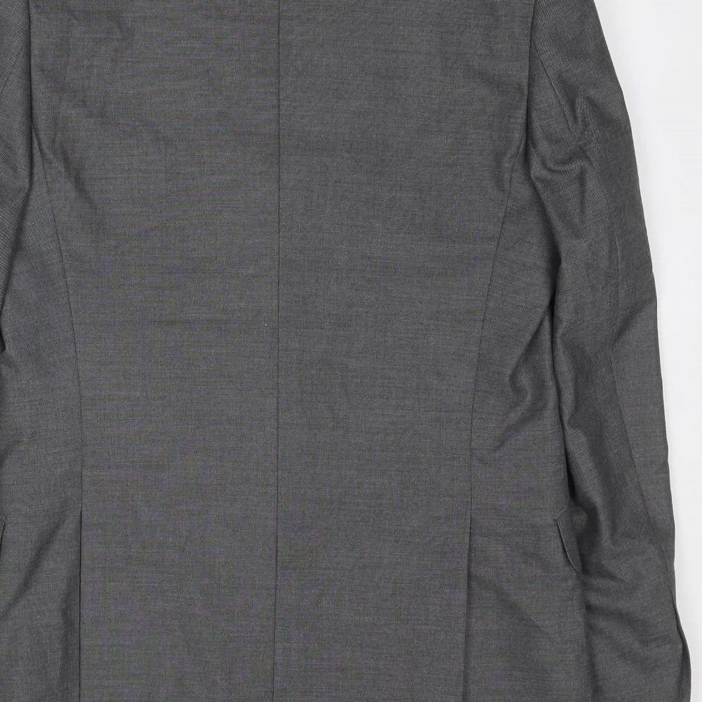 Marks and Spencer Mens Grey Polyester Jacket Suit Jacket Size 42 Regular