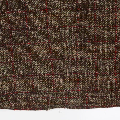 Per Una Womens Brown Geometric Jacket Blazer Size 16 Button