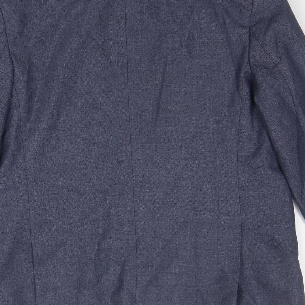 River Island Boys Blue Jacket Blazer Size 12 Years Button