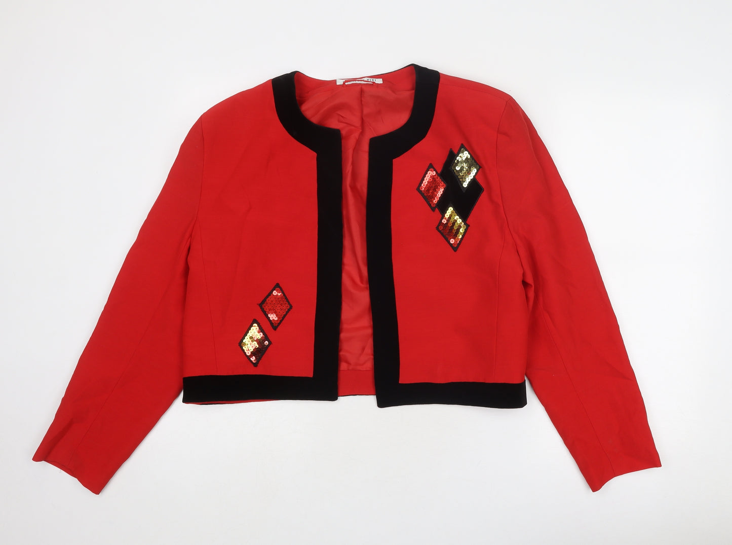 Jacques Vert Womens Red Jacket Blazer Size 16
