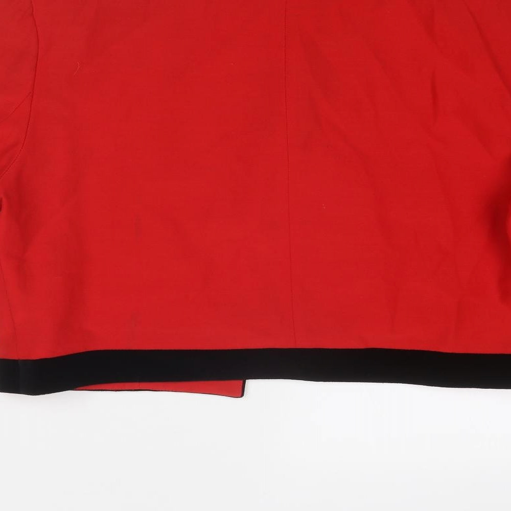 Jacques Vert Womens Red Jacket Blazer Size 16