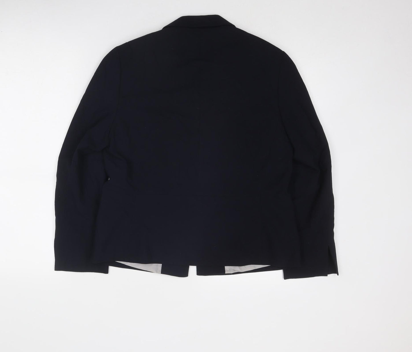 Marks and Spencer Womens Blue Jacket Blazer Size 14 Button