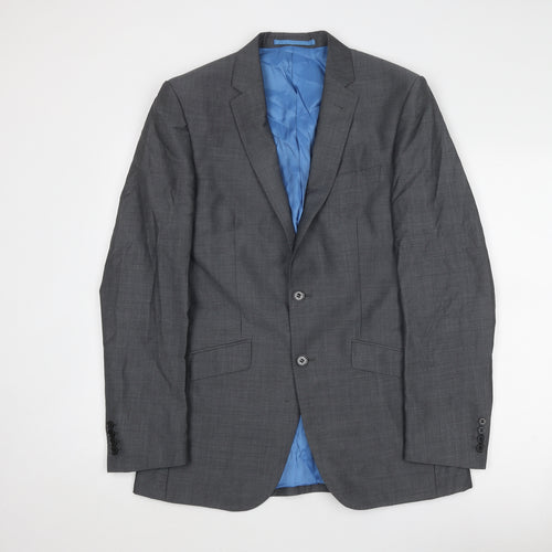Marks and Spencer Mens Grey Wool Jacket Suit Jacket Size 38 Regular