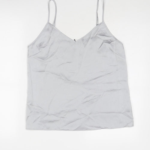 Marks and Spencer Womens Grey Polyester Camisole Tank Size 12 V-Neck