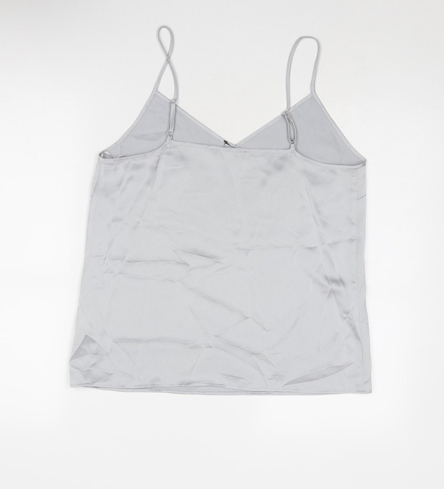 Marks and Spencer Womens Grey Polyester Camisole Tank Size 12 V-Neck