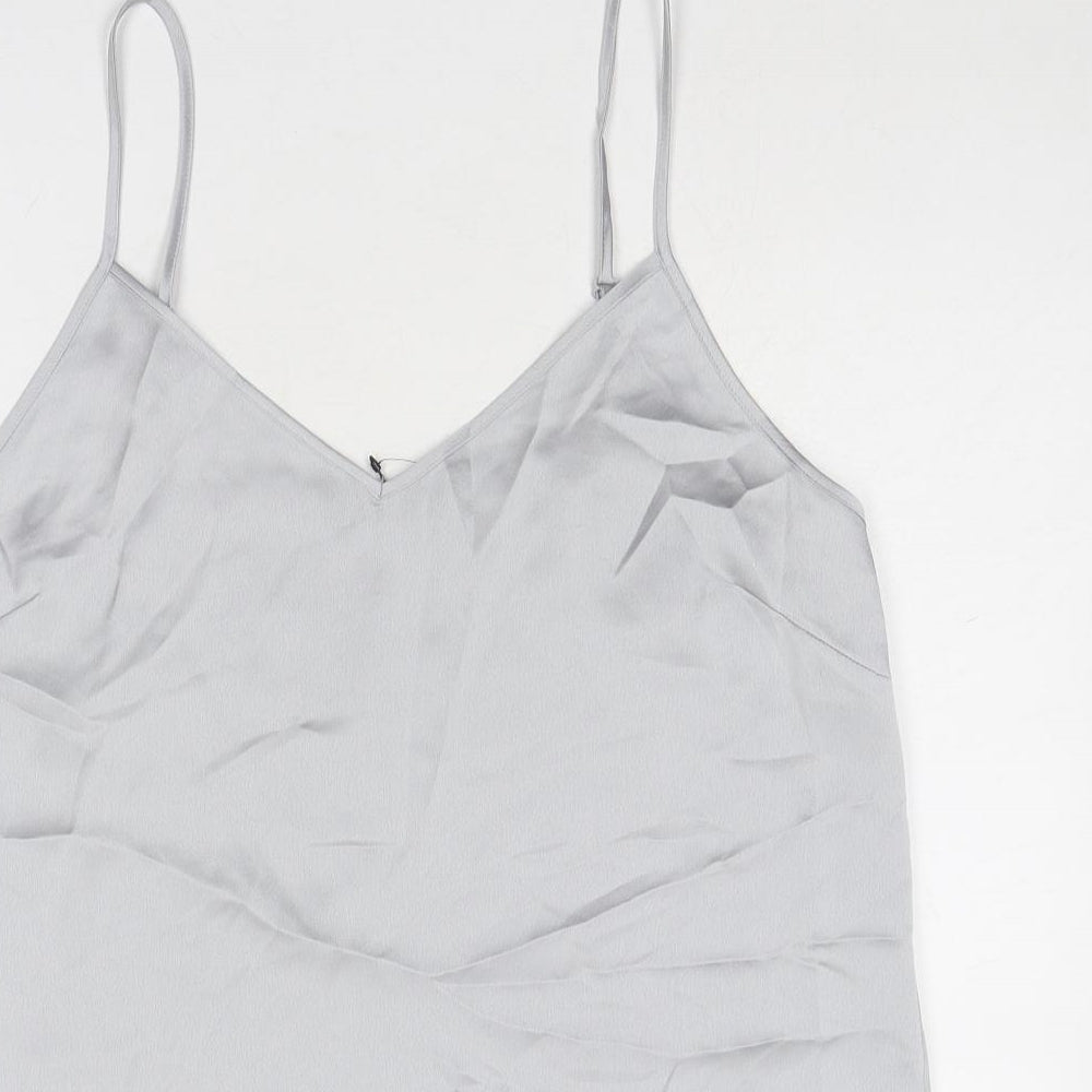 Marks and Spencer Womens Grey Polyester Camisole Tank Size 12 V-Neck