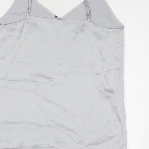 Marks and Spencer Womens Grey Polyester Camisole Tank Size 12 V-Neck