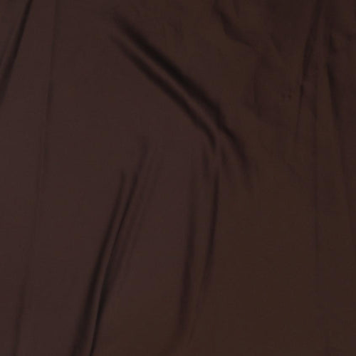 Marks and Spencer Womens Brown Polyester Swing Skirt Size 22