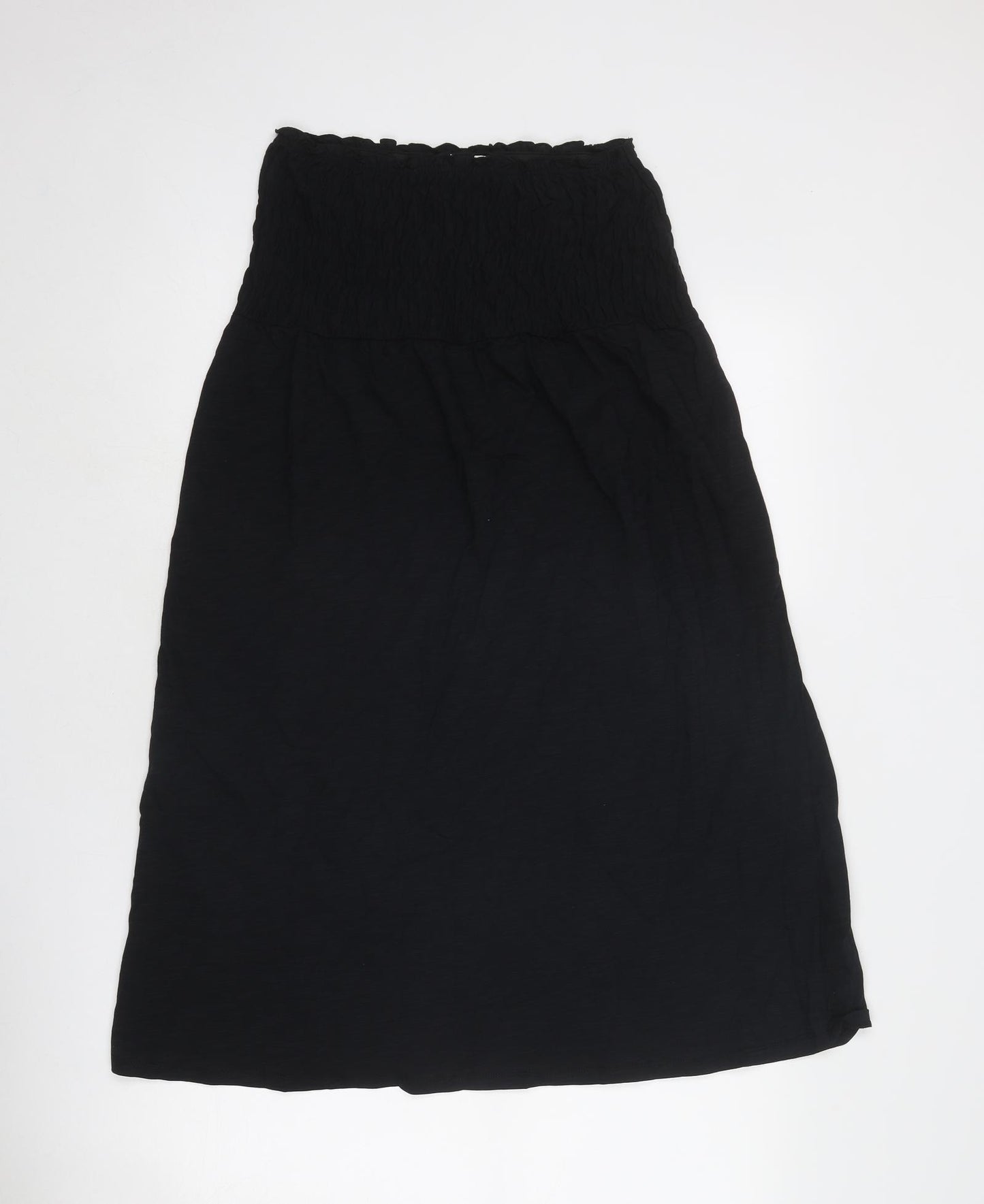 Marks and Spencer Womens Black Cotton A-Line Size 10 Off the Shoulder Pullover