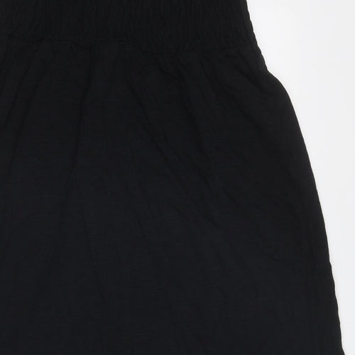 Marks and Spencer Womens Black Cotton A-Line Size 10 Off the Shoulder Pullover