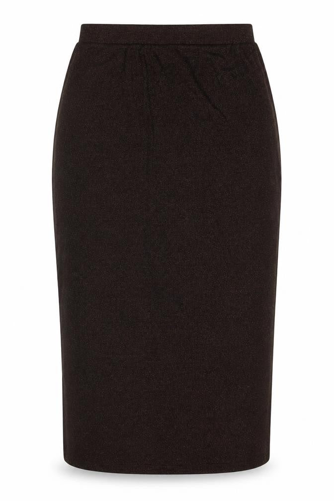 Marks and Spencer Womens Brown Cotton A-Line Skirt Size 10