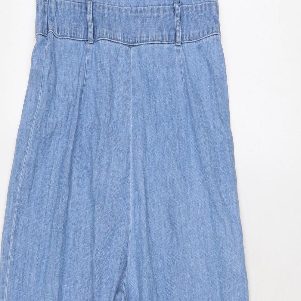 Falmer Heritage Womens Blue Cotton Jumpsuit One-Piece Size 10 Button