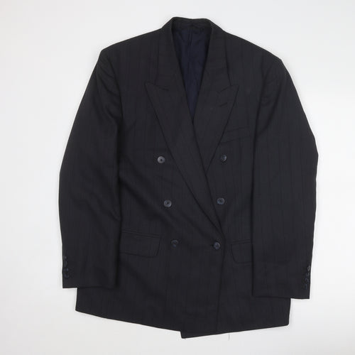 Time & Co Mens Grey Polyester Jacket Suit Jacket Size 42 Regular