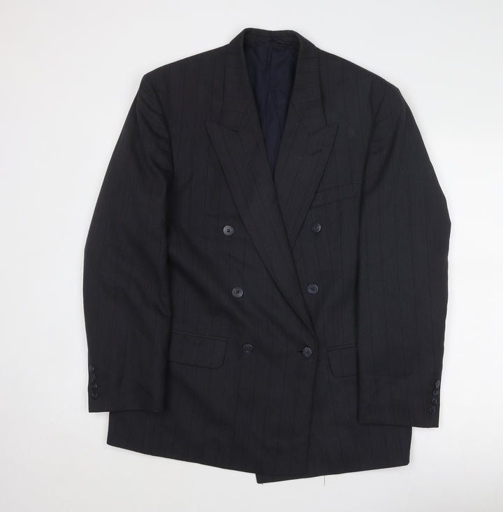 Time & Co Mens Grey Polyester Jacket Suit Jacket Size 42 Regular