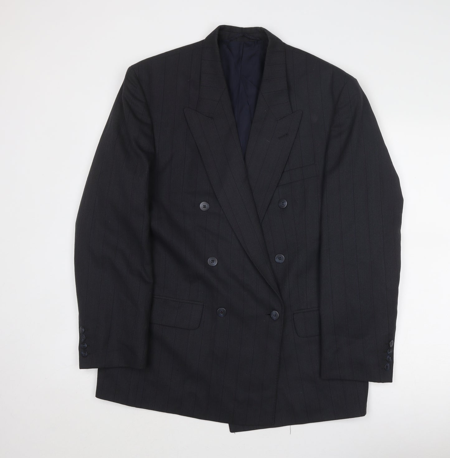 Time & Co Mens Grey Polyester Jacket Suit Jacket Size 42 Regular