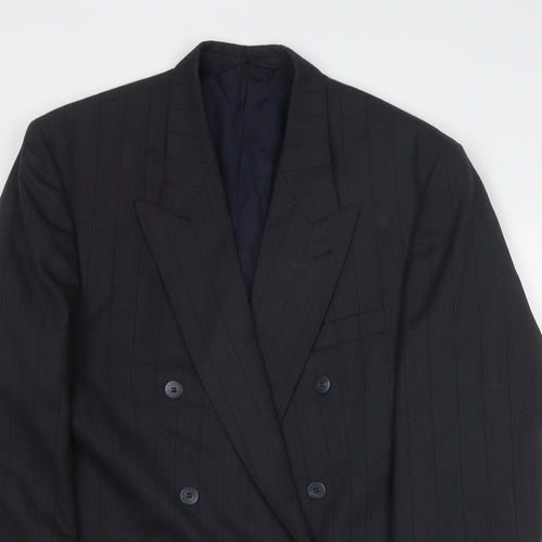 Time & Co Mens Grey Polyester Jacket Suit Jacket Size 42 Regular