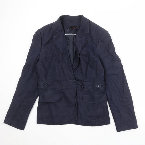 NEXT Womens Blue Jacket Blazer Size 14 Button