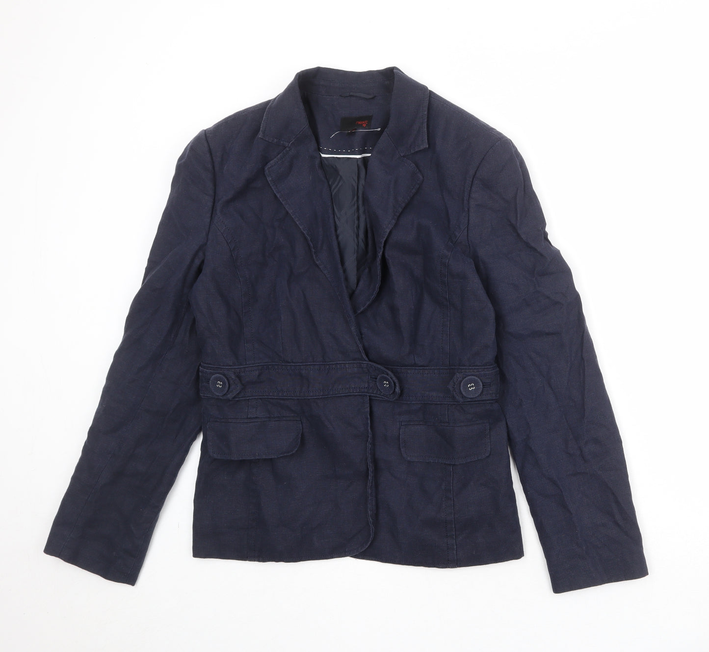 NEXT Womens Blue Jacket Blazer Size 14 Button