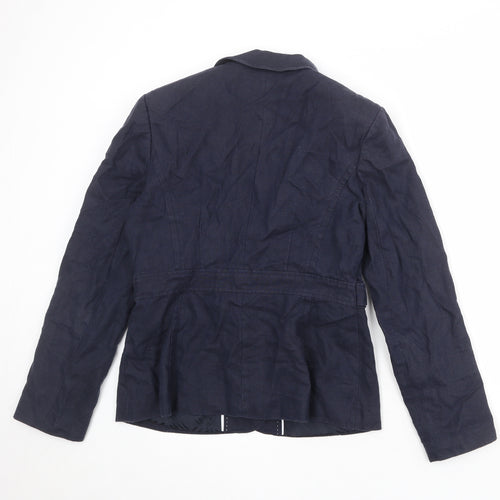 NEXT Womens Blue Jacket Blazer Size 14 Button