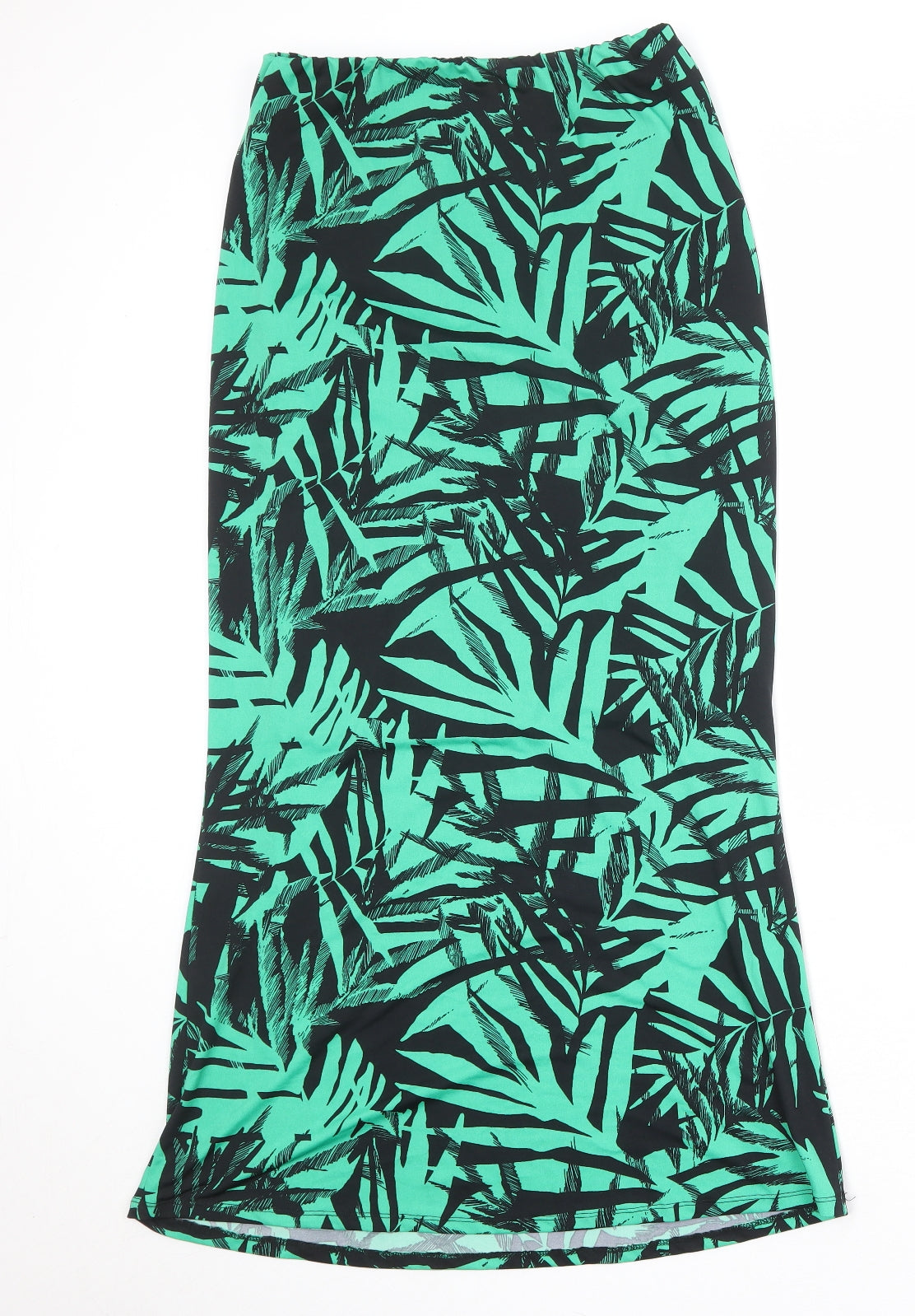 Julien Macdonald Womens Green Floral Polyester A-Line Skirt Size 12
